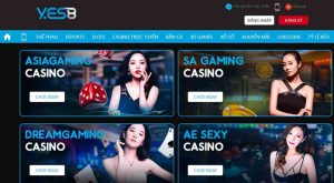 Thế giới trò chơi khổng lồ tại casino online Yes8 uy tín